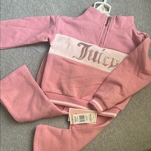 Juicy Couture Pink and White Tracksuit 2T NWT